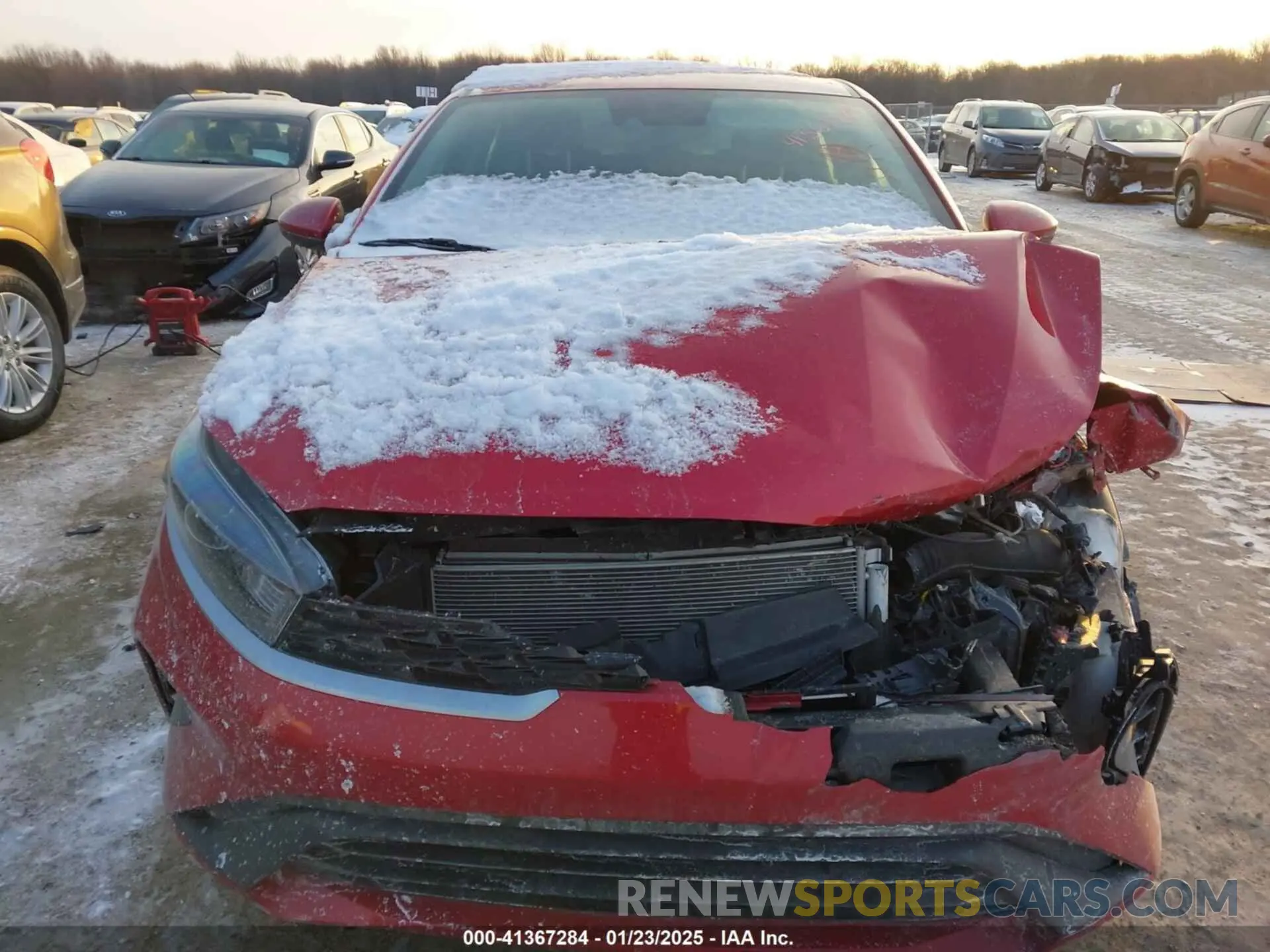 12 fotografías del automóvil dañado 3KPF24AD6NE478841 KIA FORTE 2022