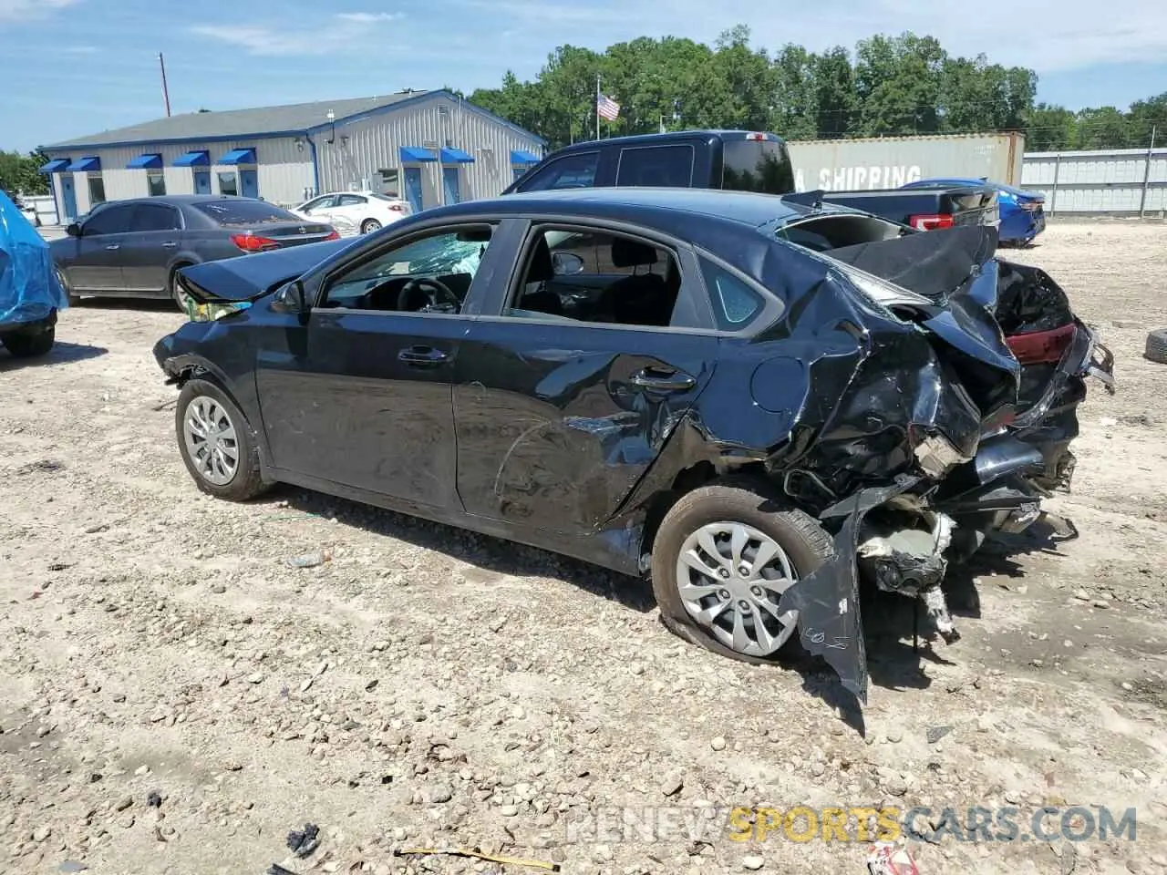 2 fotografías del automóvil dañado 3KPF24AD6NE501776 KIA FORTE 2022