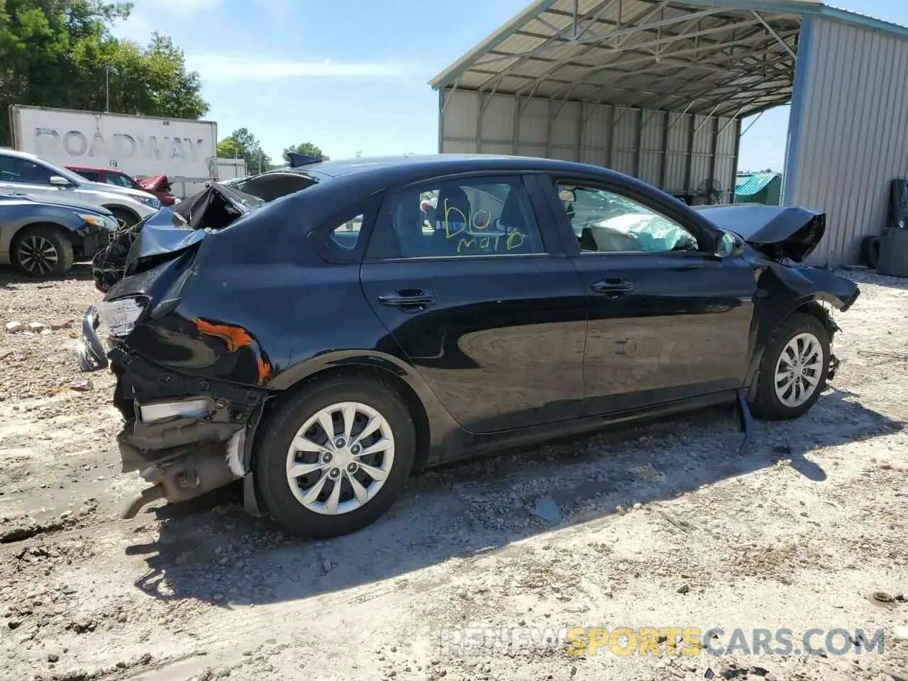 3 fotografías del automóvil dañado 3KPF24AD6NE501776 KIA FORTE 2022