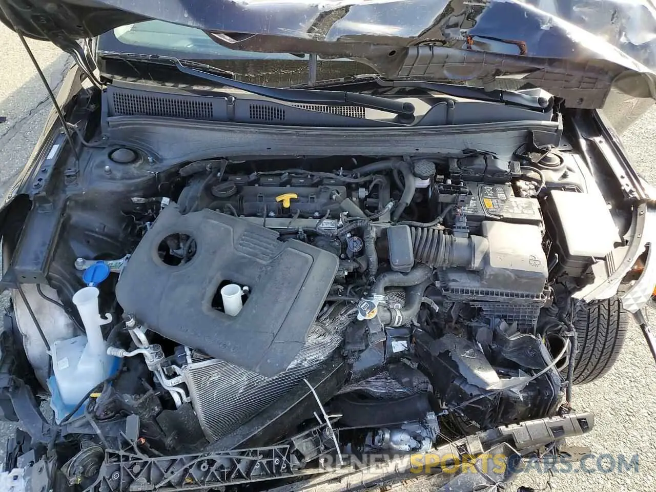 12 fotografías del automóvil dañado 3KPF24AD8NE434145 KIA FORTE 2022