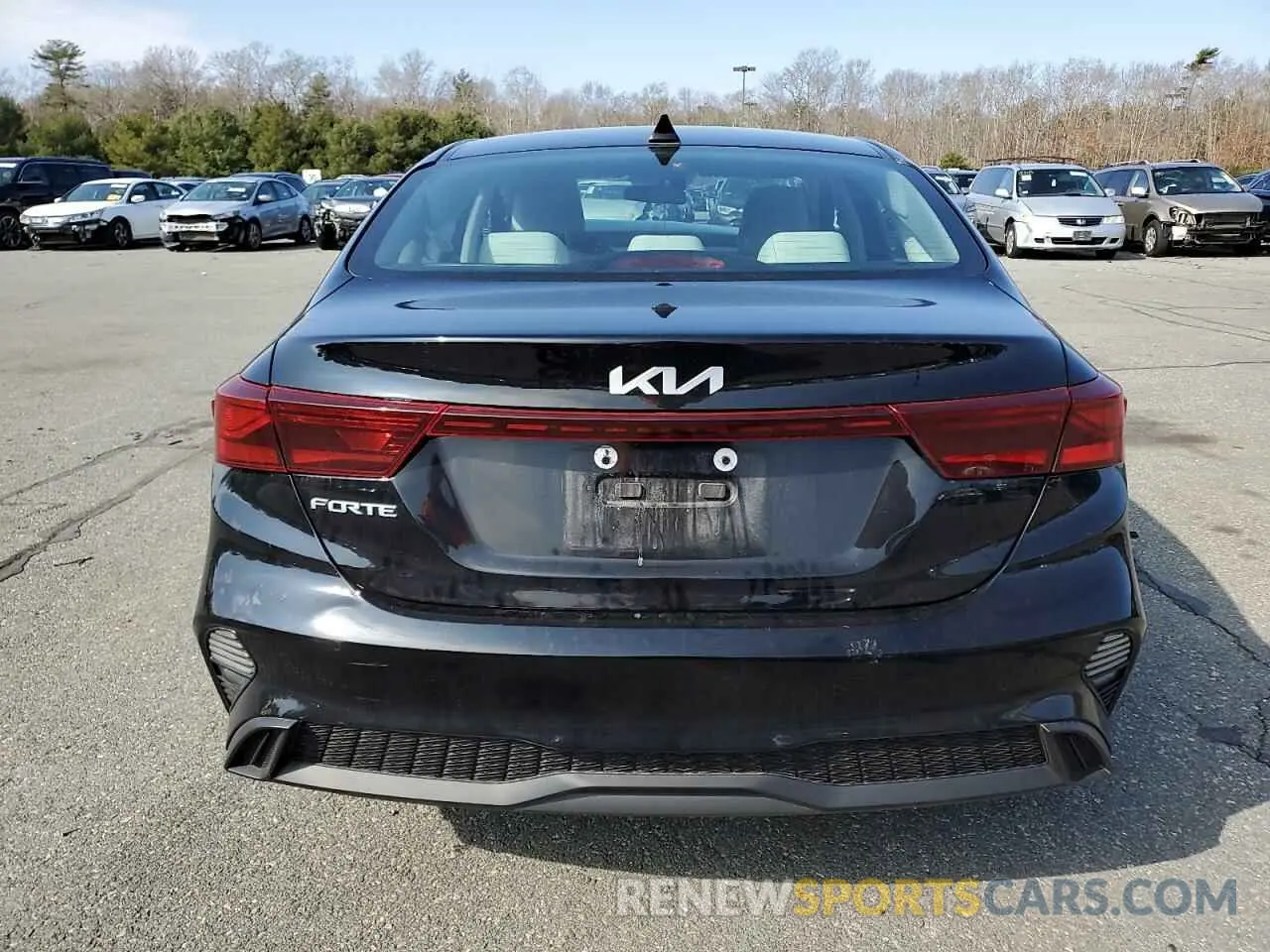 6 fotografías del automóvil dañado 3KPF24AD8NE434145 KIA FORTE 2022