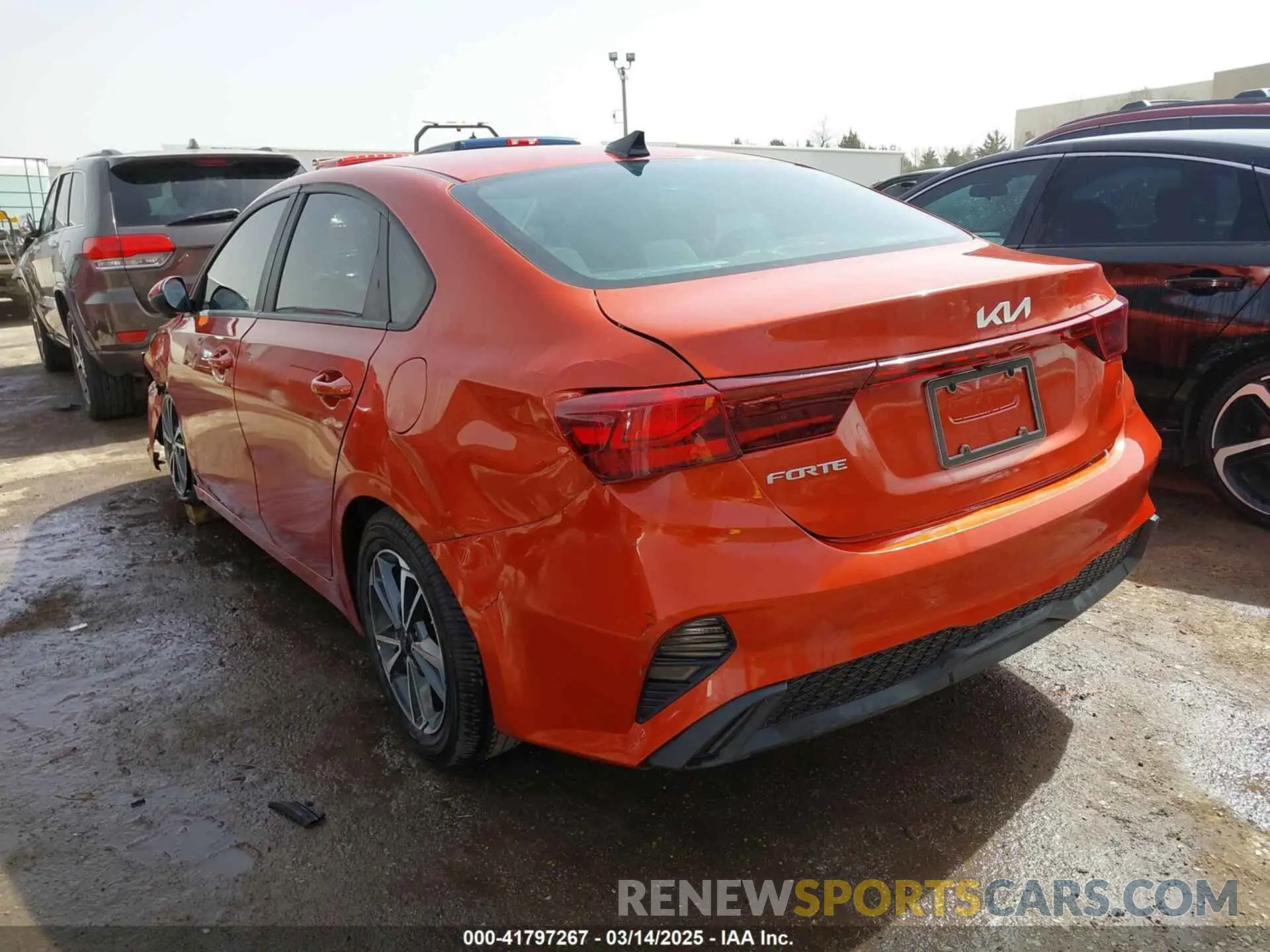 3 fotografías del automóvil dañado 3KPF24AD8NE434985 KIA FORTE 2022