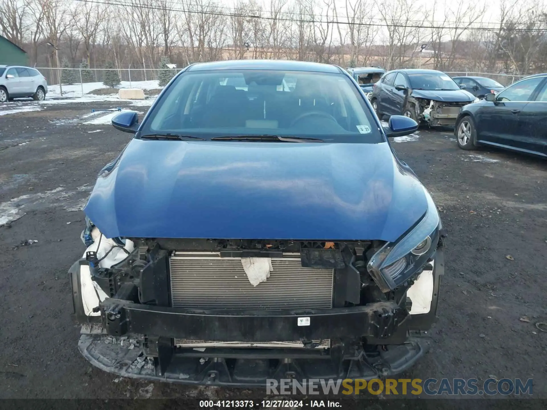 13 fotografías del automóvil dañado 3KPF24AD8NE445839 KIA FORTE 2022