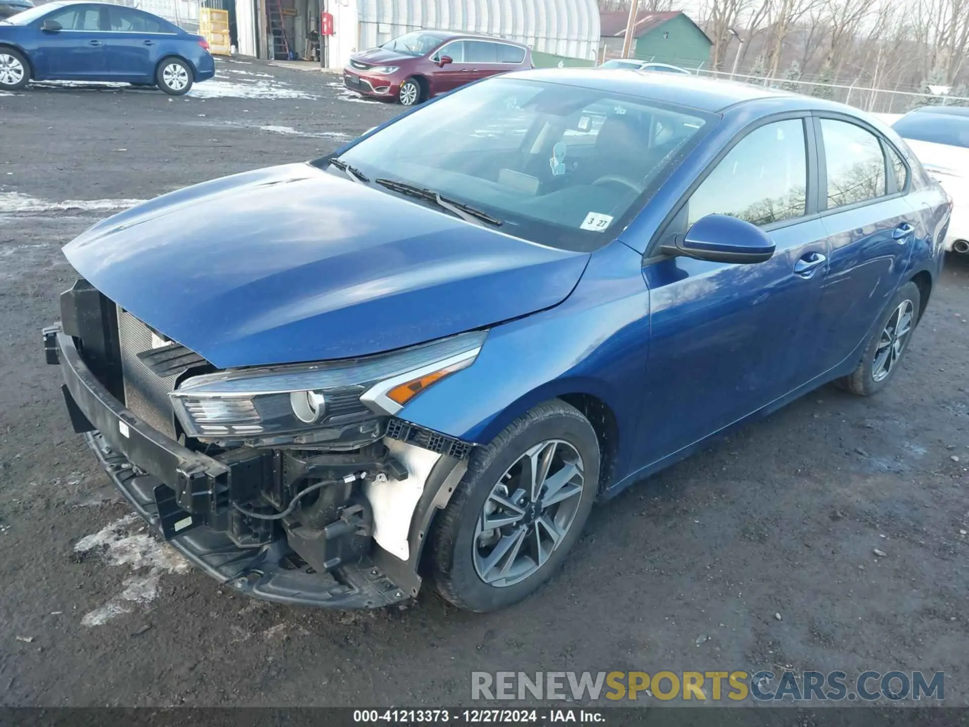 2 fotografías del automóvil dañado 3KPF24AD8NE445839 KIA FORTE 2022