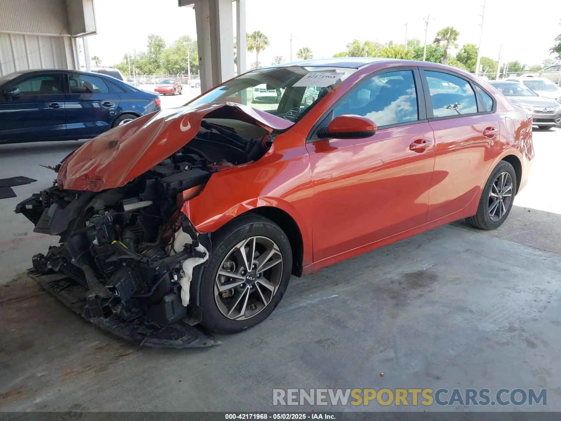 2 fotografías del automóvil dañado 3KPF24ADXNE419260 KIA FORTE 2022
