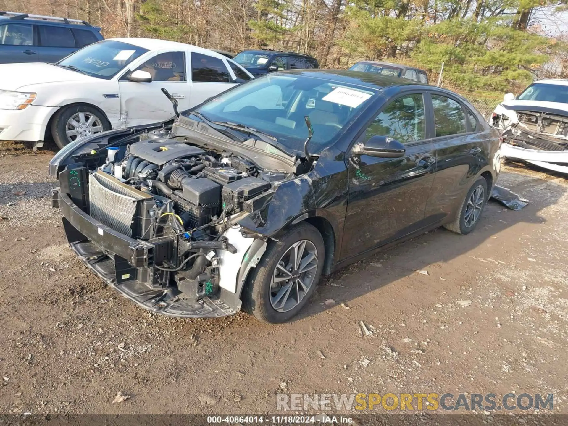 2 fotografías del automóvil dañado 3KPF24ADXNE442778 KIA FORTE 2022