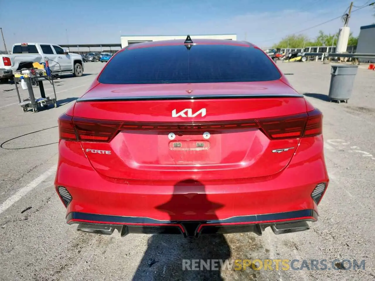 6 fotografías del automóvil dañado 3KPF44AC1NE477209 KIA FORTE 2022