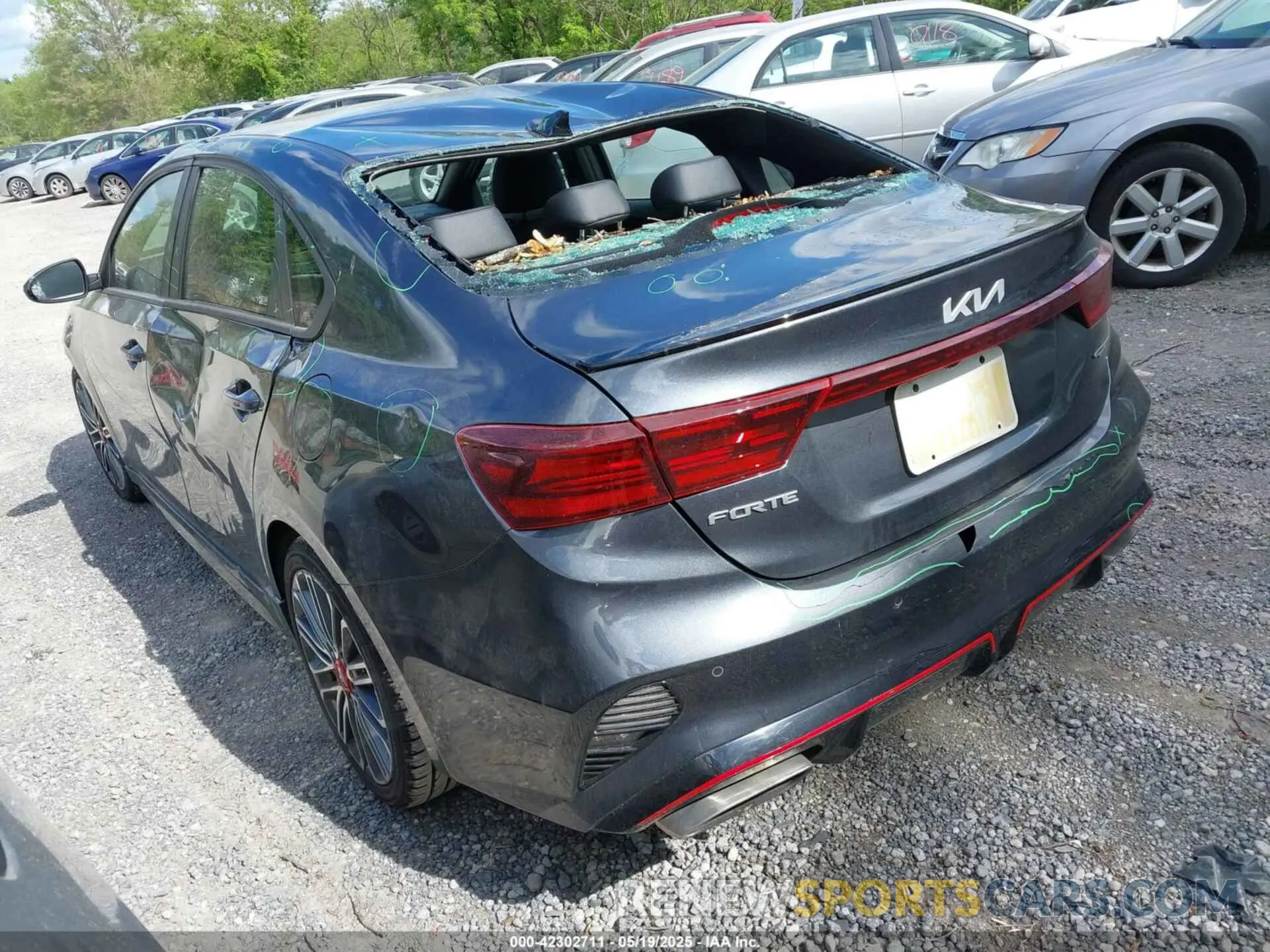 3 fotografías del automóvil dañado 3KPF44AC3NE492665 KIA FORTE 2022