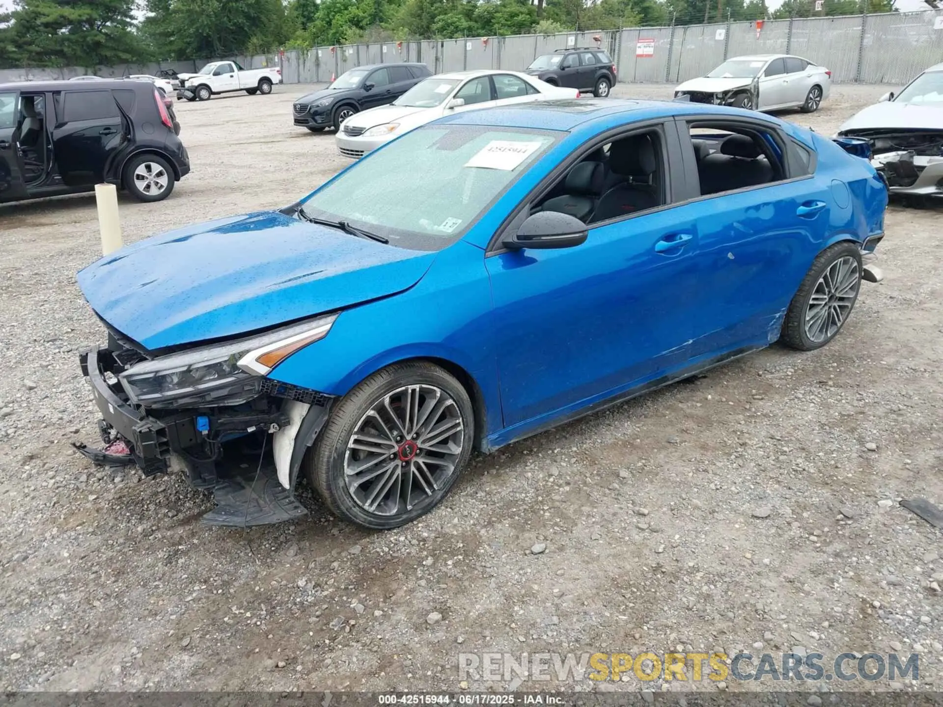 2 fotografías del automóvil dañado 3KPF44AC4NE425086 KIA FORTE 2022