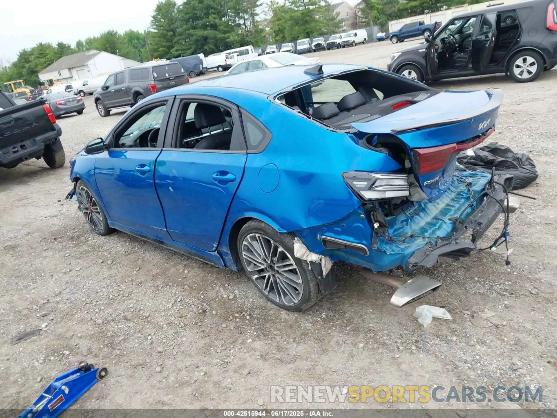 3 fotografías del automóvil dañado 3KPF44AC4NE425086 KIA FORTE 2022