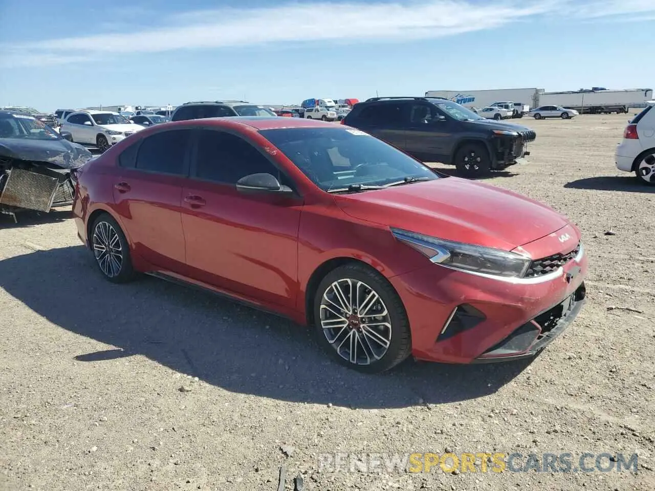 4 fotografías del automóvil dañado 3KPF44AC9NE433863 KIA FORTE 2022