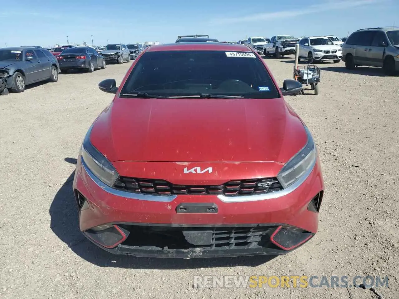 5 fotografías del automóvil dañado 3KPF44AC9NE433863 KIA FORTE 2022