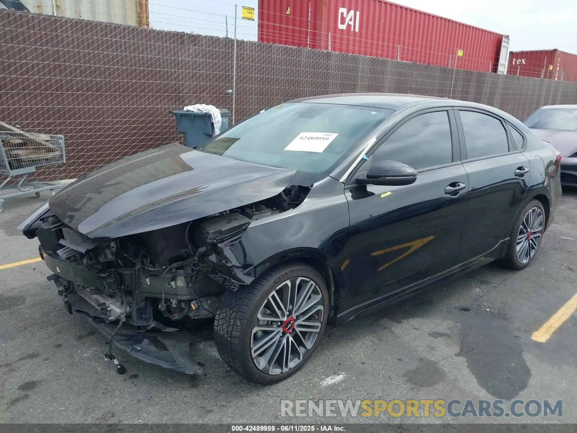 2 fotografías del automóvil dañado 3KPF44AC9NE492704 KIA FORTE 2022
