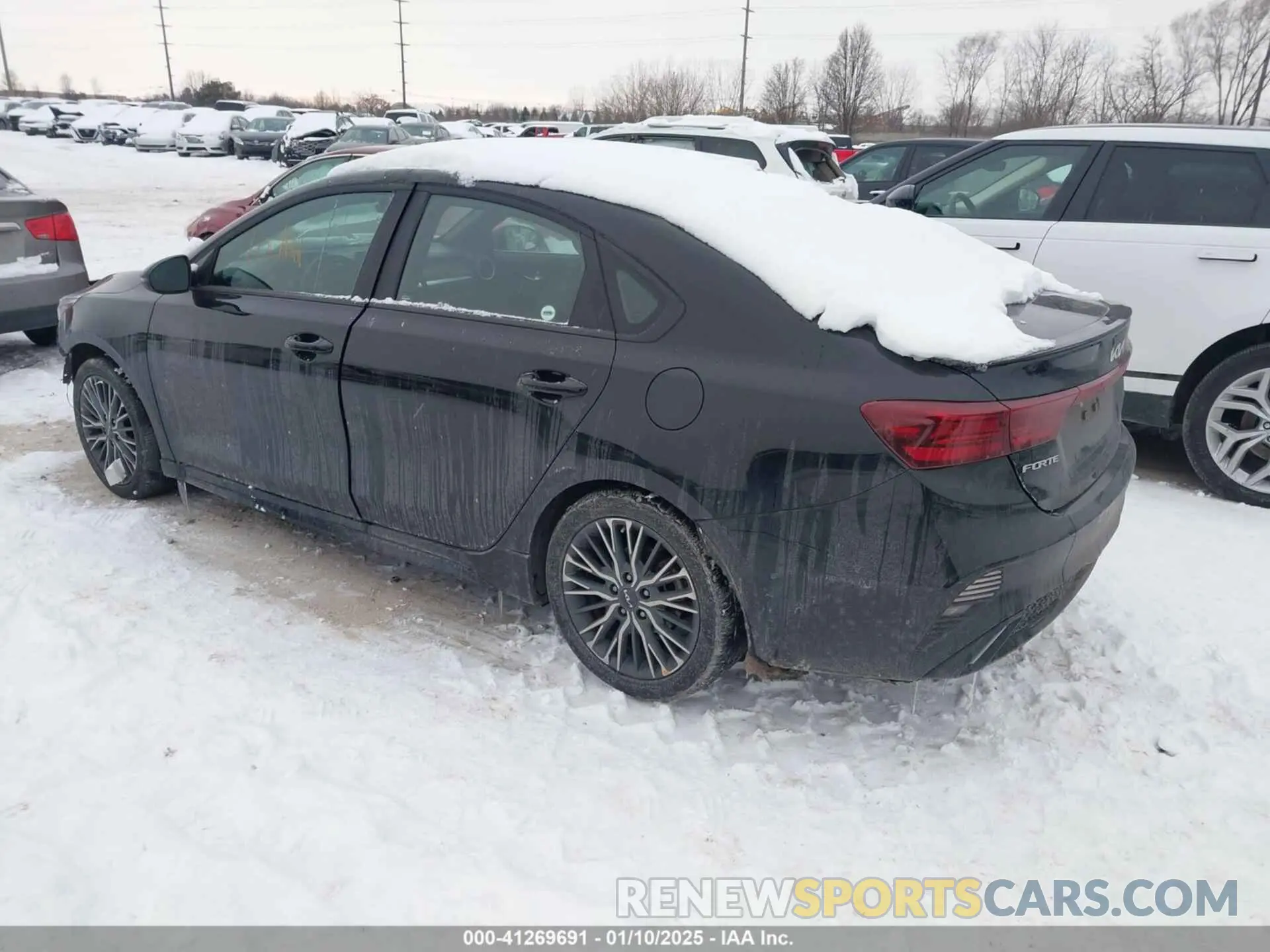 3 fotografías del automóvil dañado 3KPF54AD0NE492094 KIA FORTE 2022