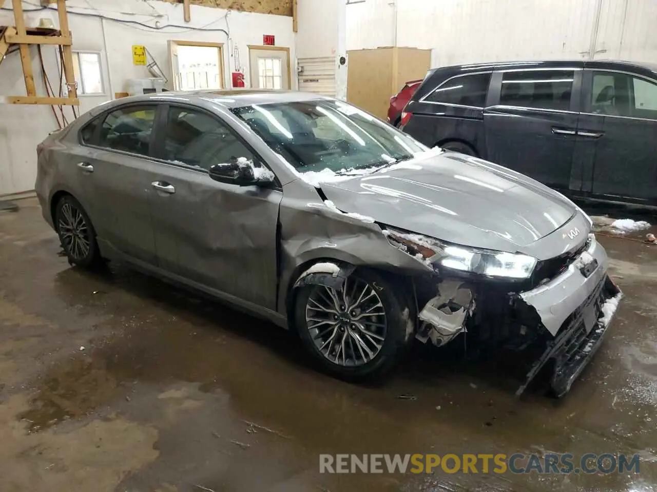4 fotografías del automóvil dañado 3KPF54AD2NE421107 KIA FORTE 2022
