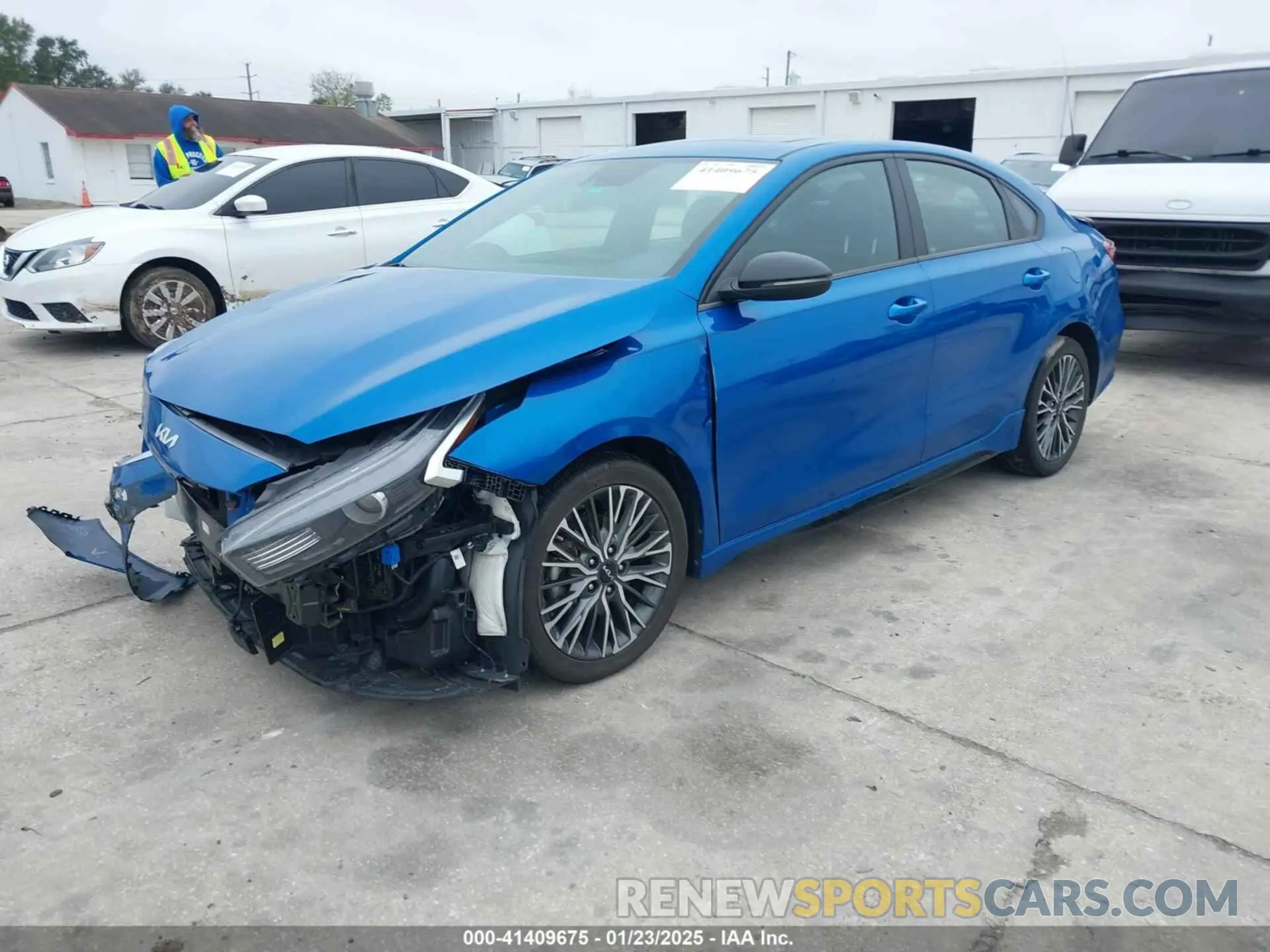 2 fotografías del automóvil dañado 3KPF54AD2NE444225 KIA FORTE 2022