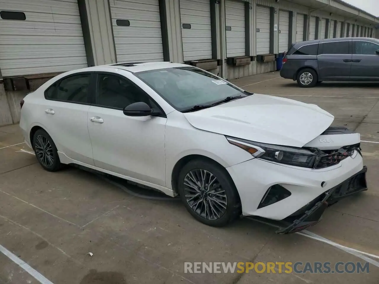 4 fotografías del automóvil dañado 3KPF54AD3NE441172 KIA FORTE 2022