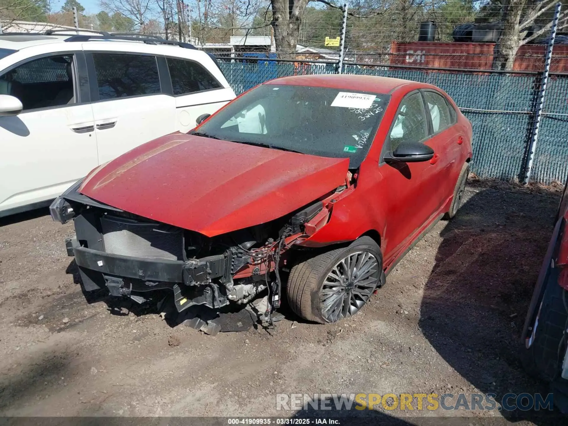 2 fotografías del automóvil dañado 3KPF54AD5NE498005 KIA FORTE 2022