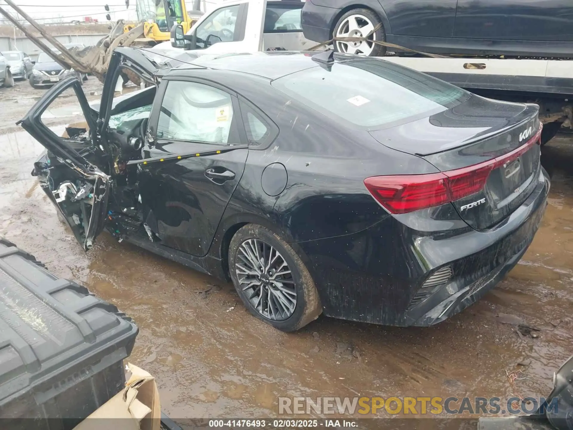 3 fotografías del automóvil dañado 3KPF54AD9NE488982 KIA FORTE 2022