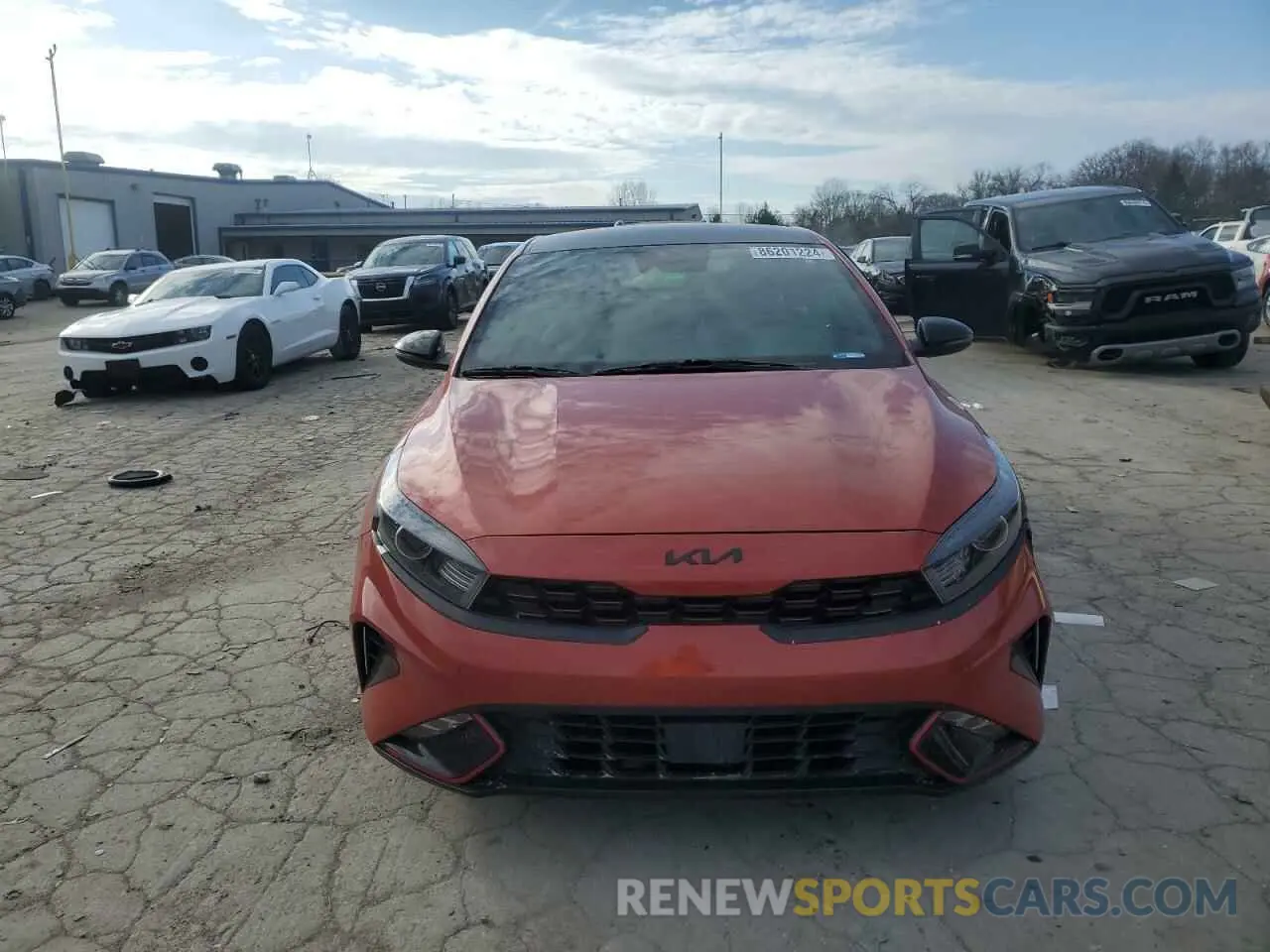 5 fotografías del automóvil dañado 3KPF54AD9NE497326 KIA FORTE 2022