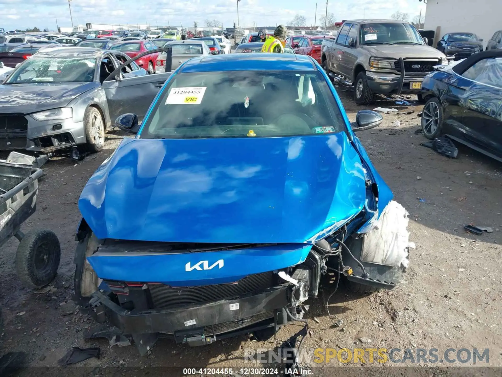 12 fotografías del automóvil dañado 3KPF54ADXNE426104 KIA FORTE 2022