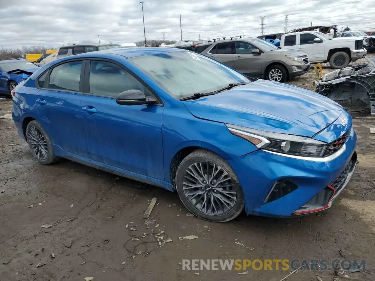 4 fotografías del automóvil dañado 3KPF54ADXNE428144 KIA FORTE 2022