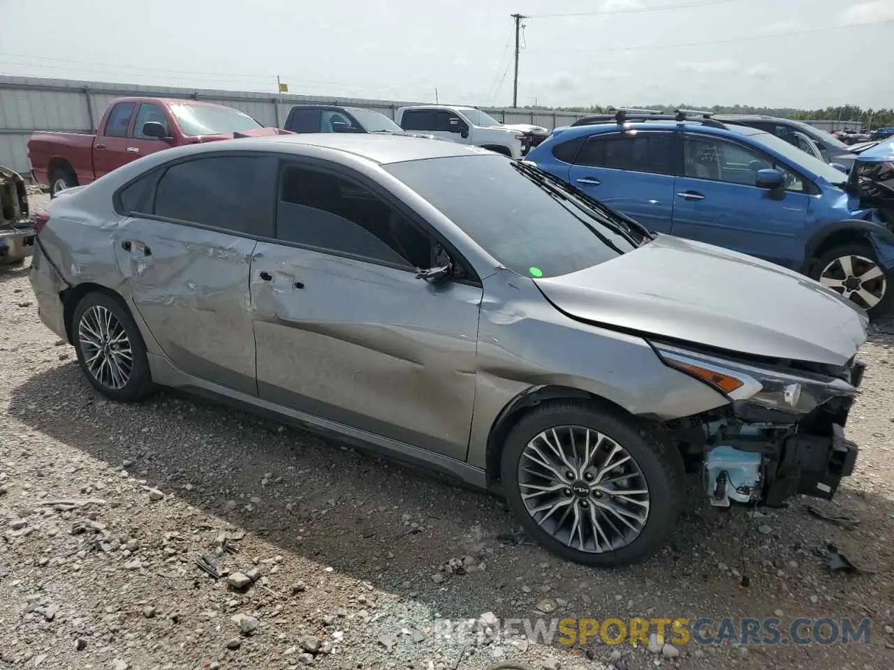 4 fotografías del automóvil dañado 3KPF54ADXNE436065 KIA FORTE 2022