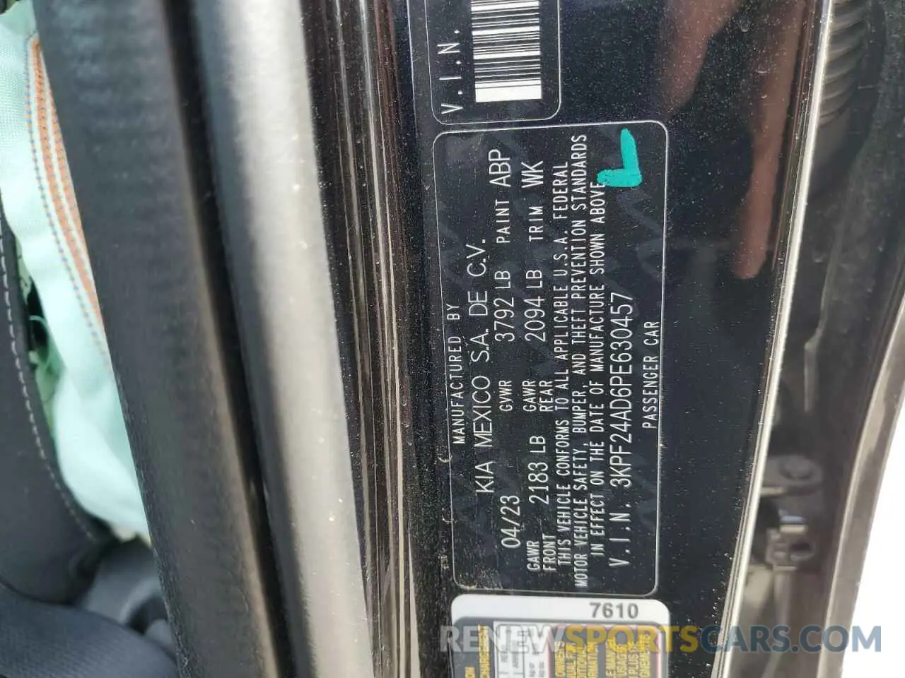 14 fotografías del automóvil dañado 3KPF24AD6PE630457 KIA FORTE 2023