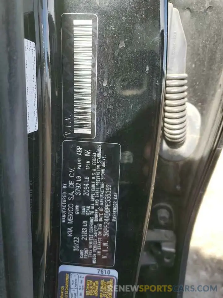 12 fotografías del automóvil dañado 3KPF24AD8PE556393 KIA FORTE 2023