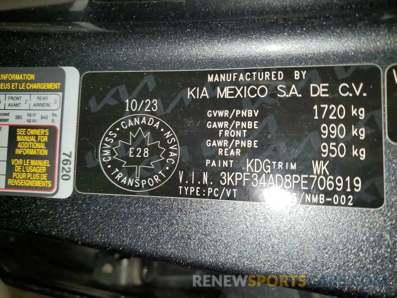 13 fotografías del automóvil dañado 3KPF34AD8PE706919 KIA FORTE 2023