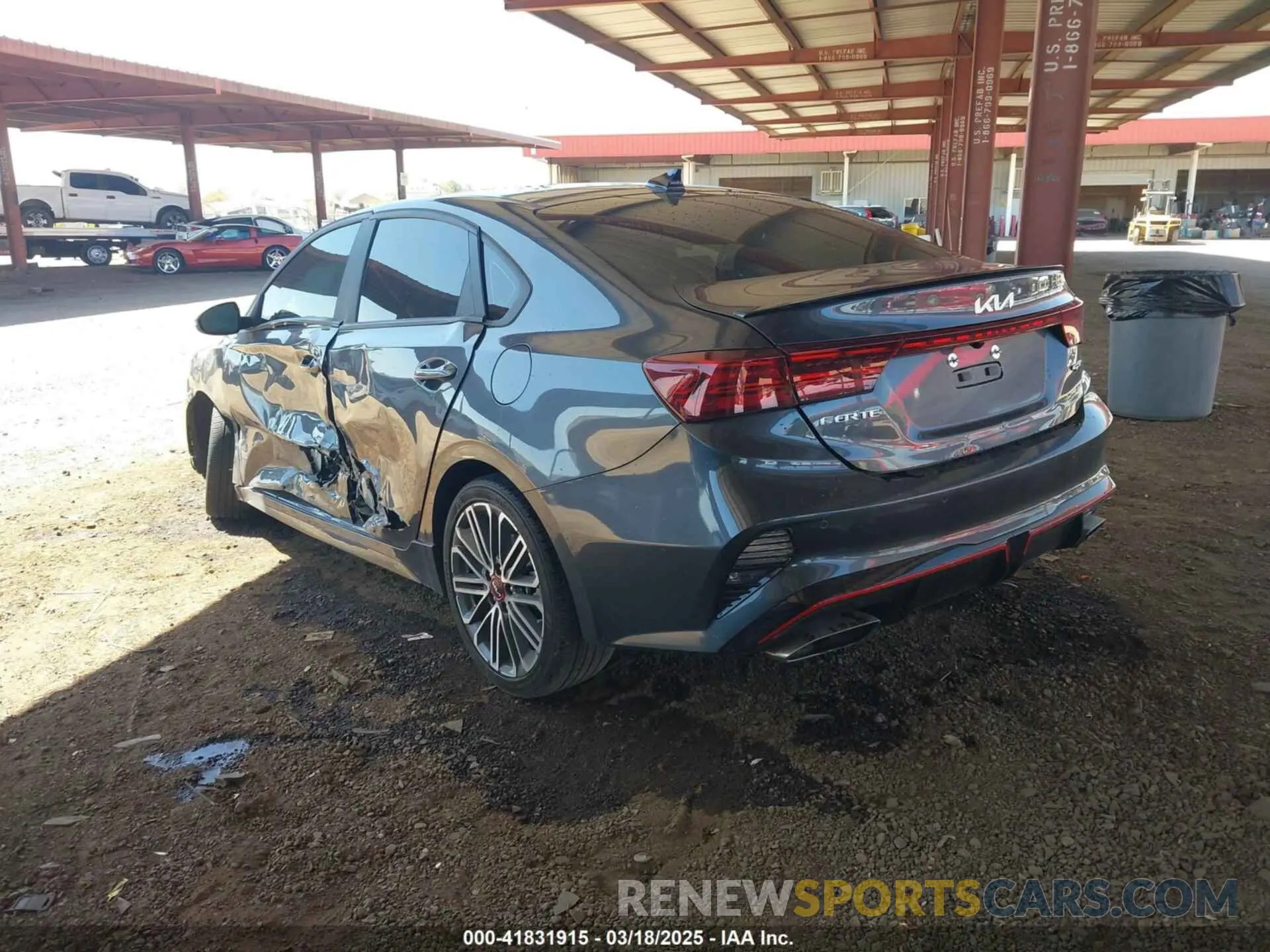 3 fotografías del automóvil dañado 3KPF44AC6PE596540 KIA FORTE 2023