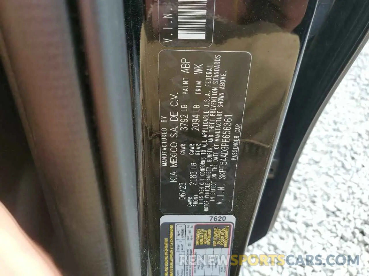 12 fotografías del automóvil dañado 3KPF54AD3PE656361 KIA FORTE 2023