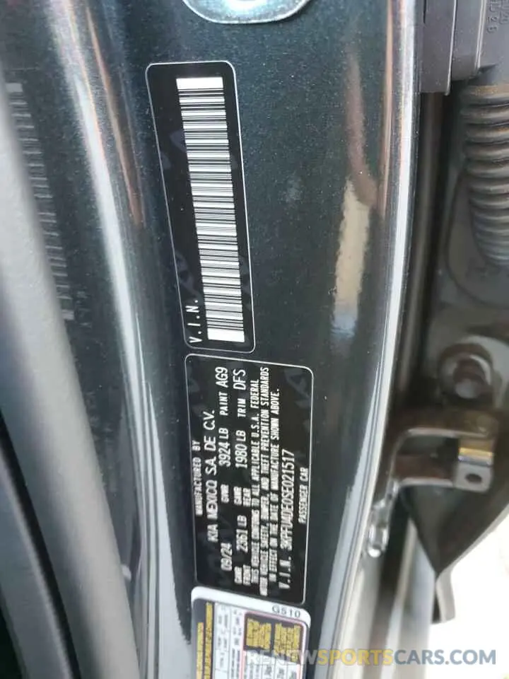 14 fotografías del automóvil dañado 3KPFU4DE0SE021517 KIA K4 EX 2025