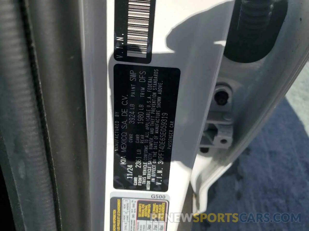 12 fotografías del automóvil dañado 3KPFT4DE6SE059319 KIA K4 LX 2025