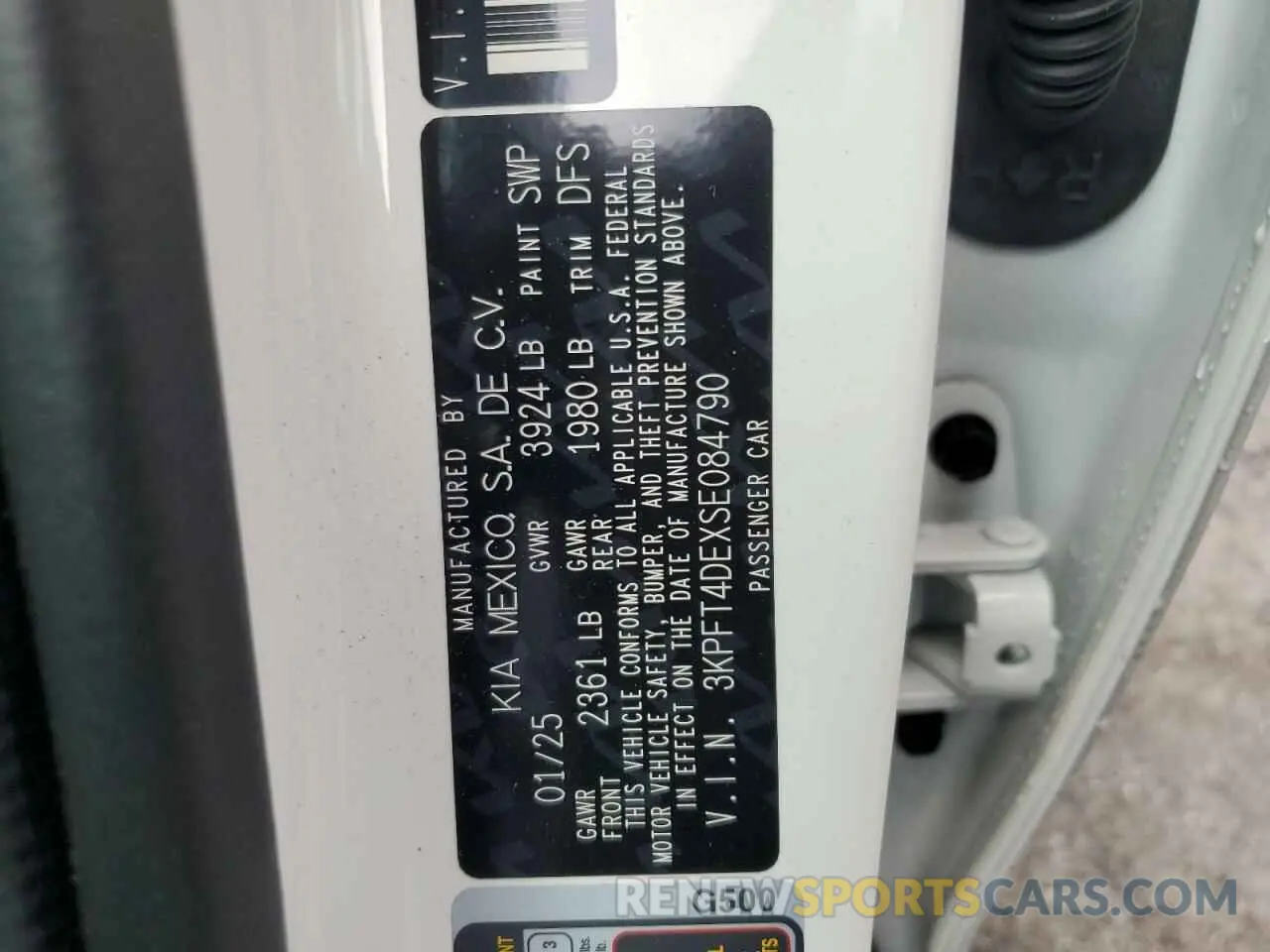 12 fotografías del automóvil dañado 3KPFT4DEXSE084790 KIA K4 LX 2025