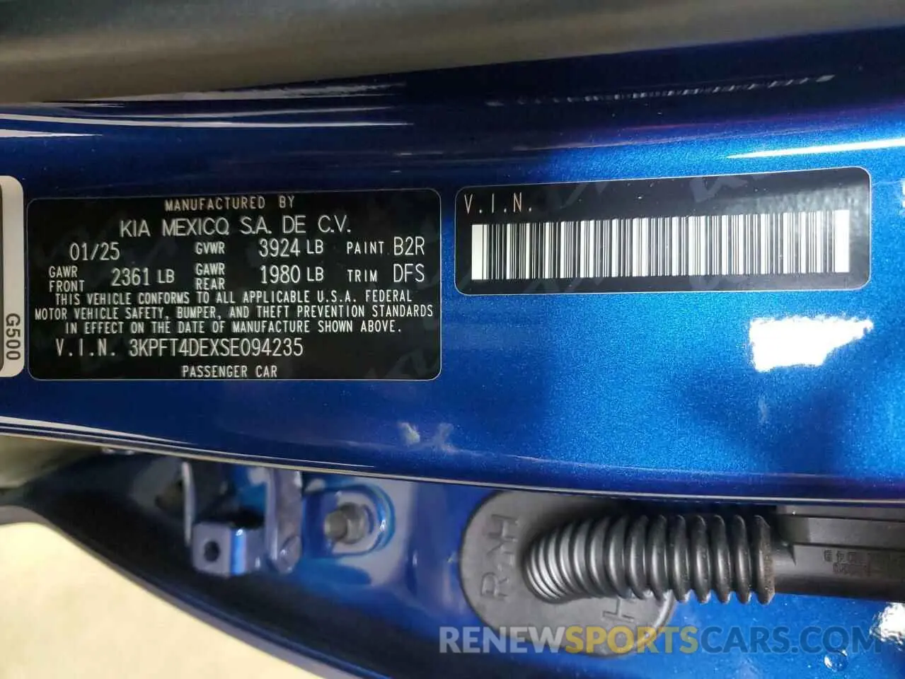 12 fotografías del automóvil dañado 3KPFT4DEXSE094235 KIA K4 LX 2025