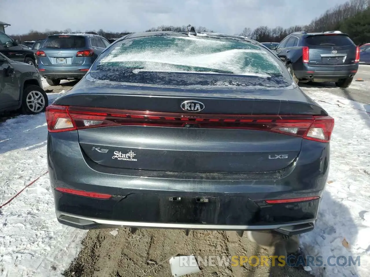 6 fotografías del automóvil dañado 5XXG14J20MG045088 KIA K5 2021