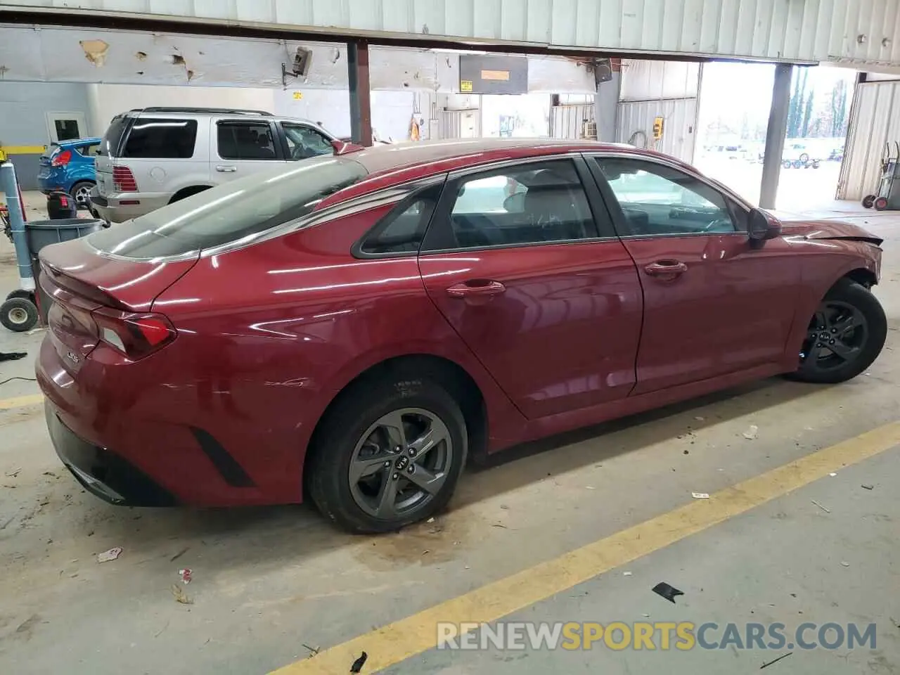 3 fotografías del automóvil dañado 5XXG14J20MG058164 KIA K5 2021