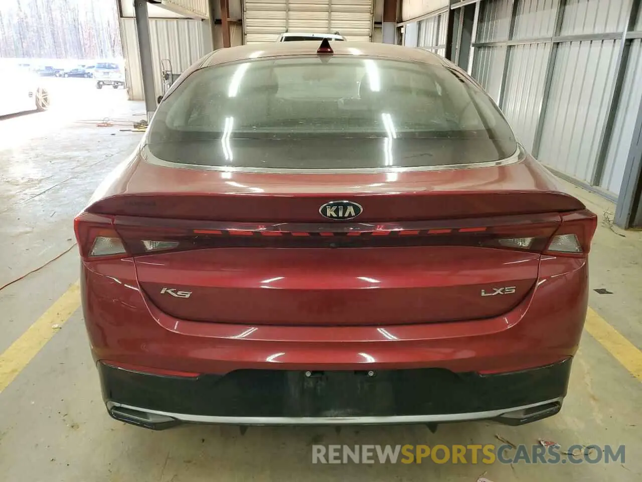 6 fotografías del automóvil dañado 5XXG14J20MG058164 KIA K5 2021