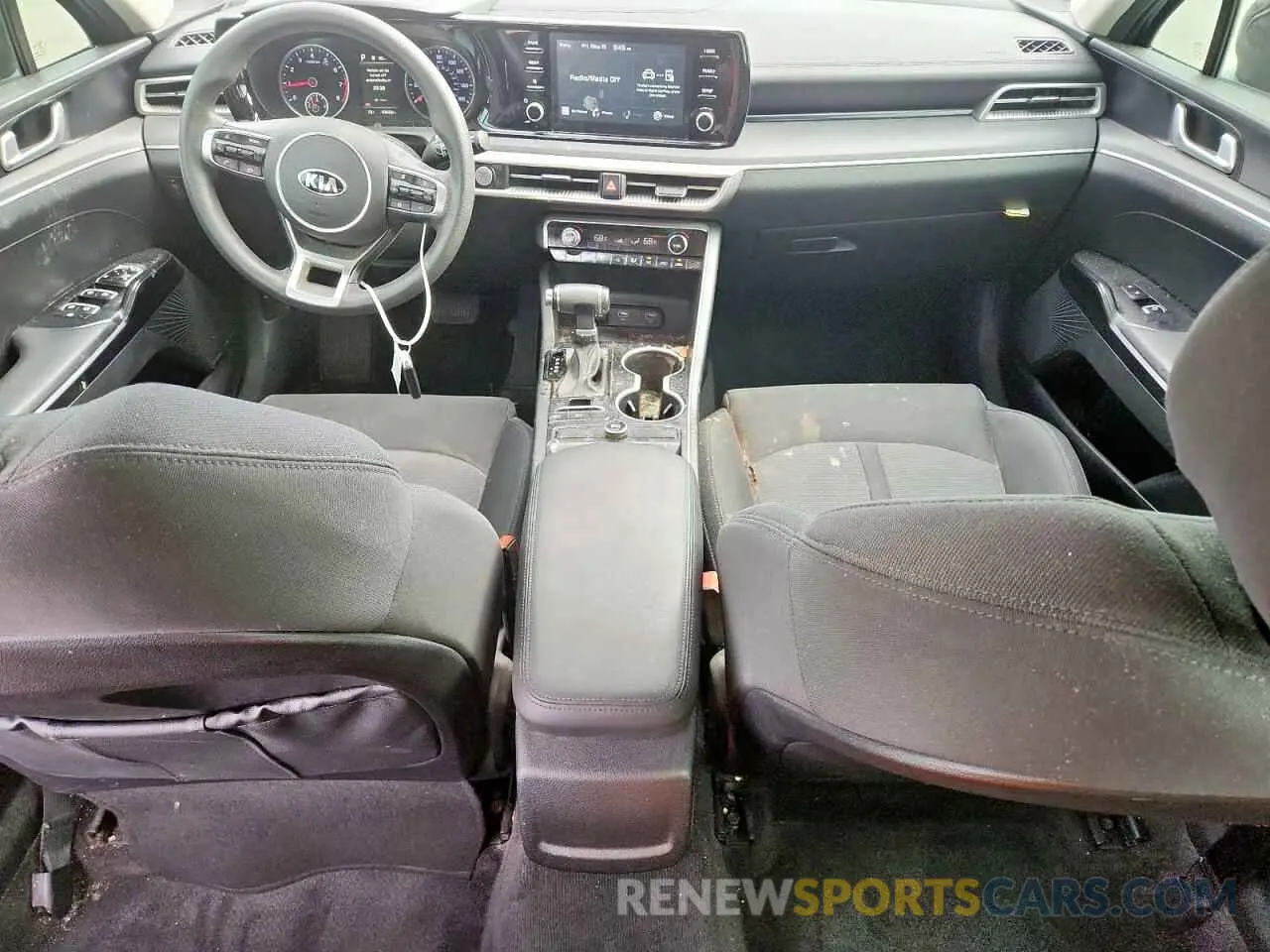 8 fotografías del automóvil dañado 5XXG14J22MG001772 KIA K5 2021