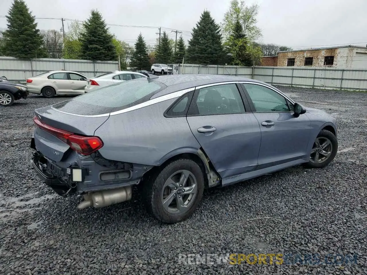 3 fotografías del automóvil dañado 5XXG14J22MG036179 KIA K5 2021