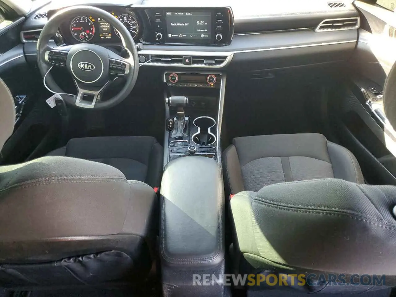 8 fotografías del automóvil dañado 5XXG14J22MG054892 KIA K5 2021
