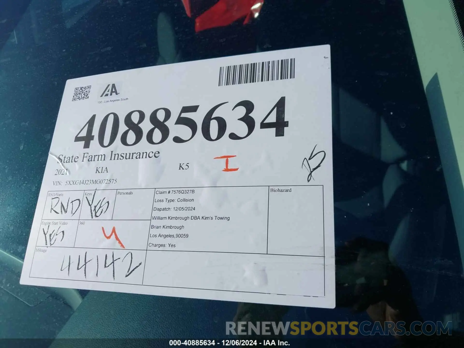 18 fotografías del automóvil dañado 5XXG14J23MG072575 KIA K5 2021