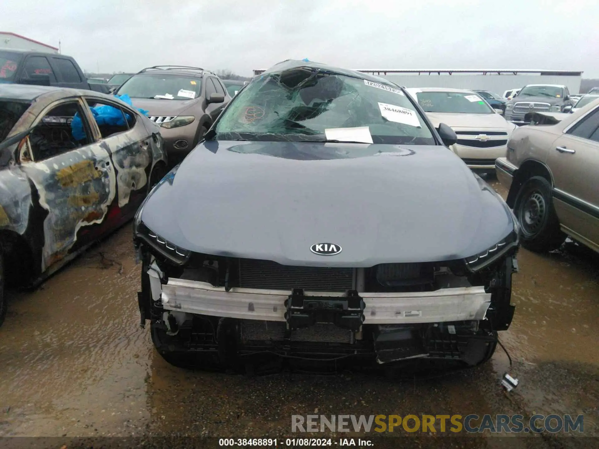 12 fotografías del automóvil dañado 5XXG14J24MG019108 KIA K5 2021