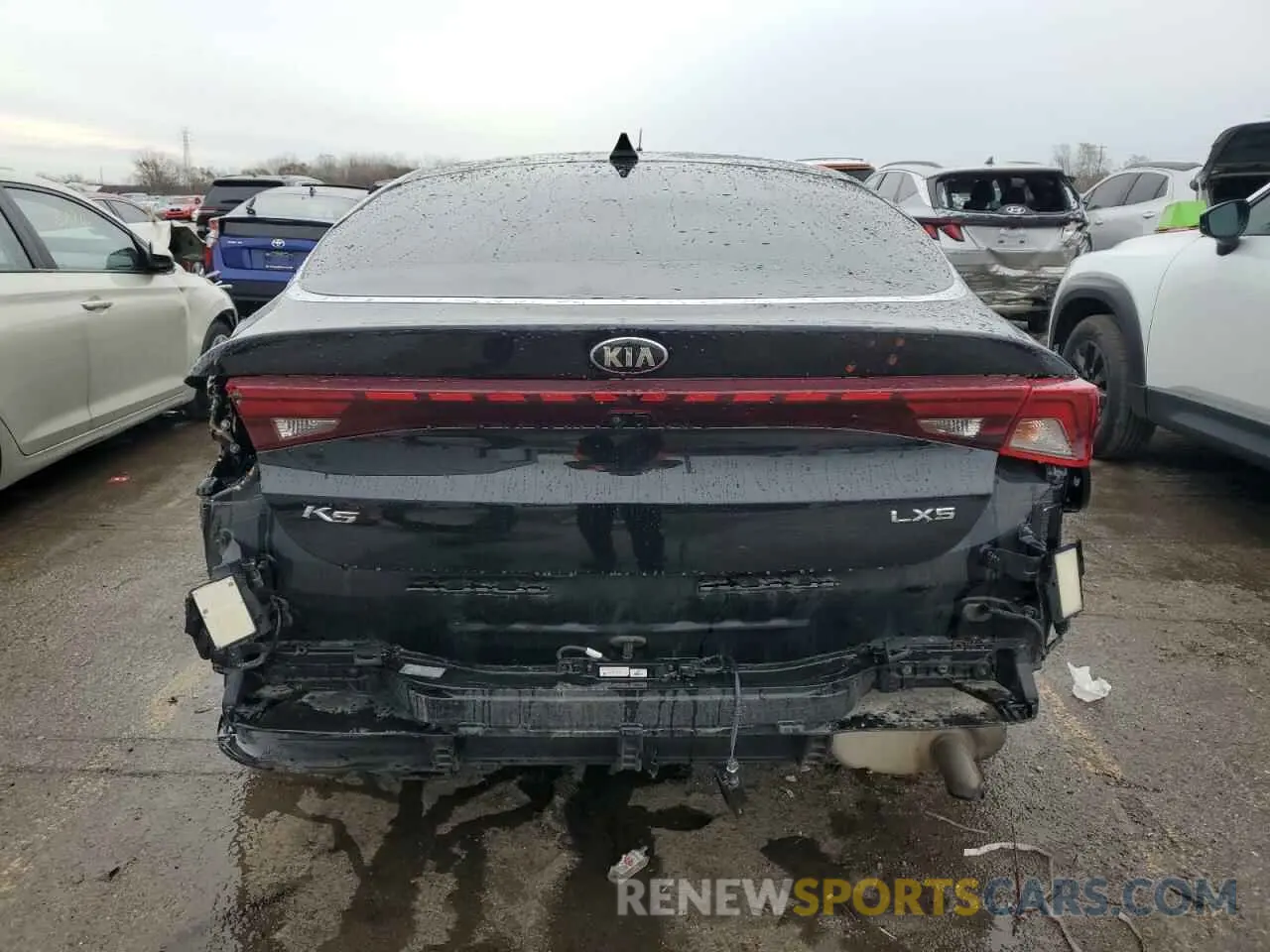6 fotografías del automóvil dañado 5XXG14J25MG071573 KIA K5 2021