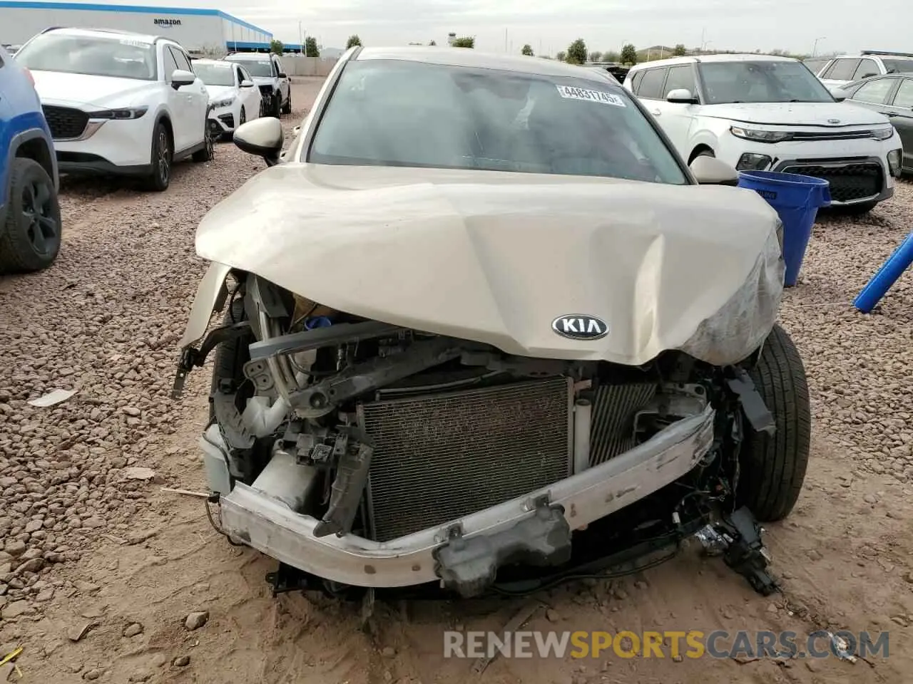 5 fotografías del automóvil dañado 5XXG14J27MG044147 KIA K5 2021