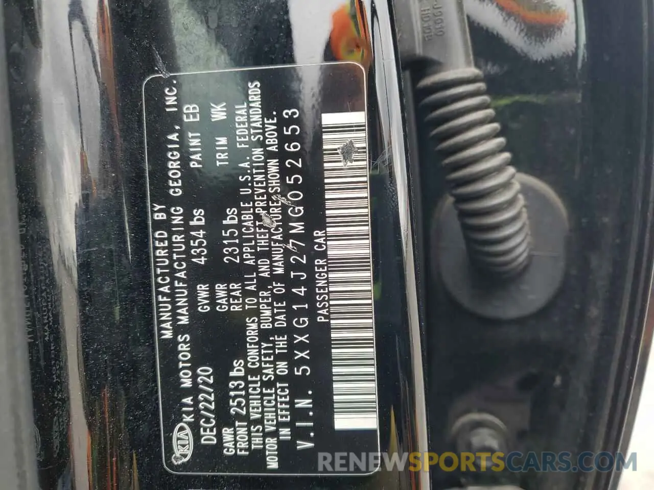 13 fotografías del automóvil dañado 5XXG14J27MG052653 KIA K5 2021