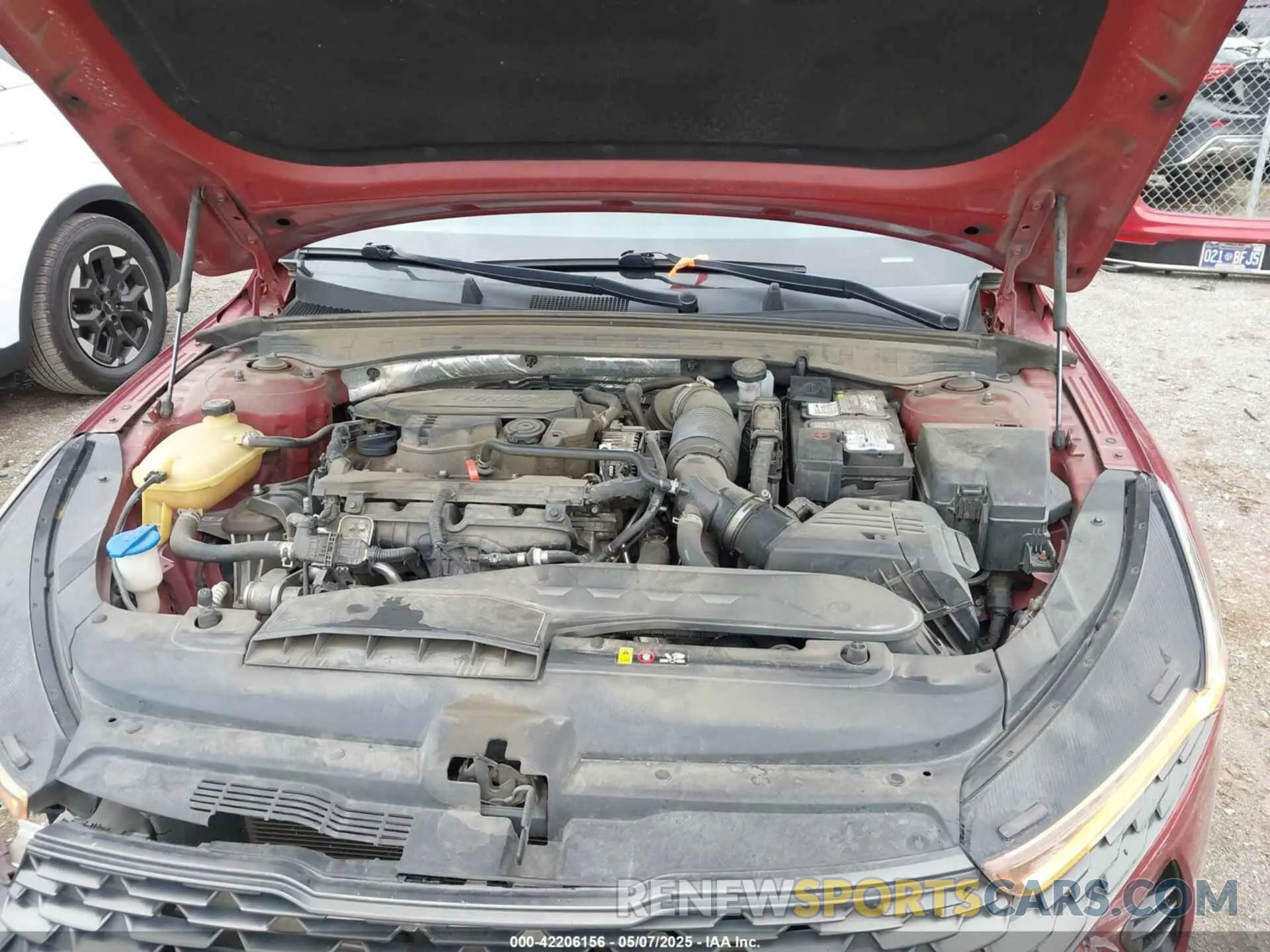 10 fotografías del automóvil dañado 5XXG14J28MG076346 KIA K5 2021