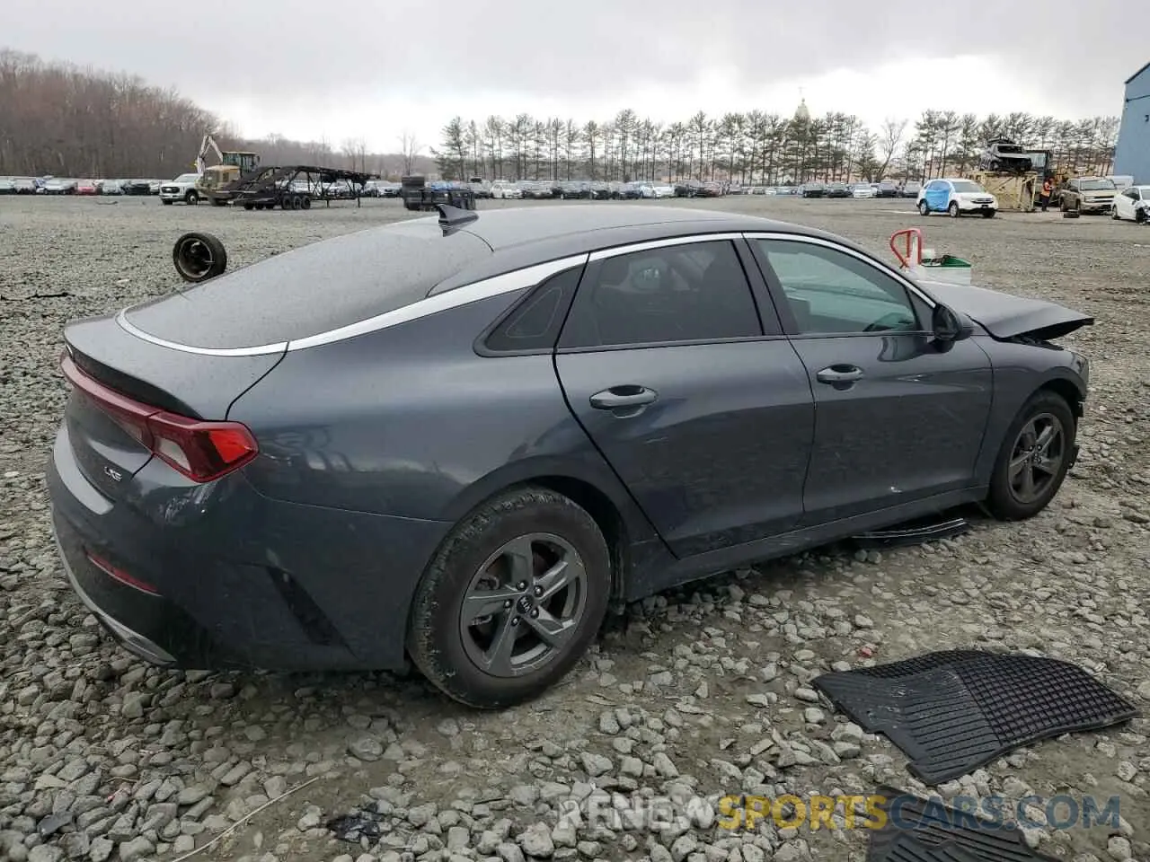 3 fotografías del automóvil dañado 5XXG14J29MG002028 KIA K5 2021