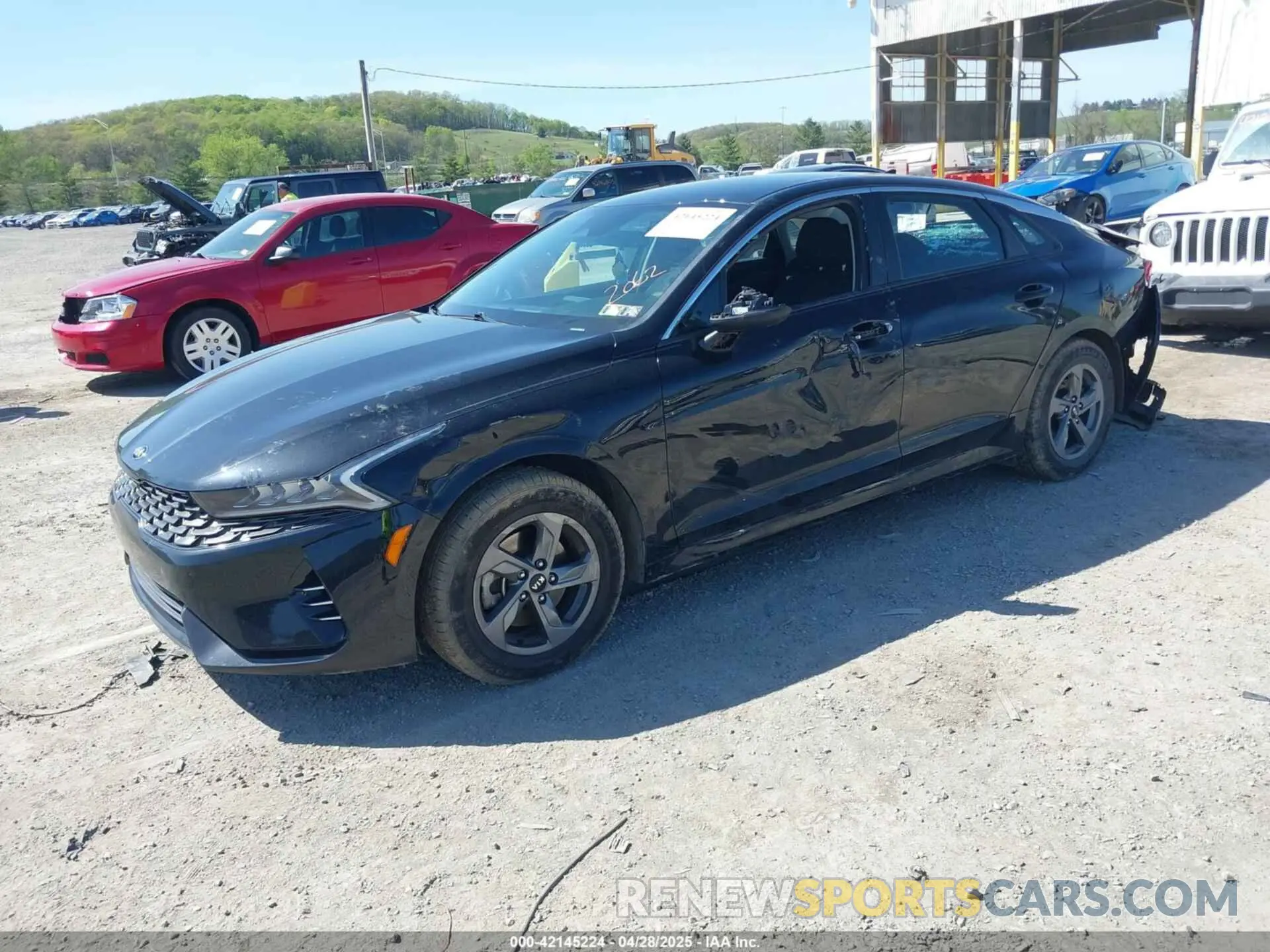 2 fotografías del automóvil dañado 5XXG14J29MG002062 KIA K5 2021